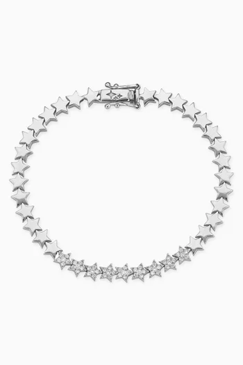 Milky Way Diamond Bracelet in 18kt White Gold