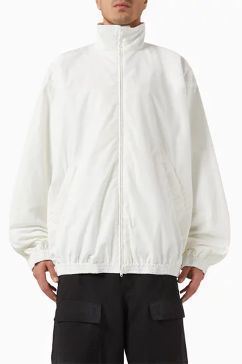 Medium Fit Tracksuit Jacket in Cotton-blend