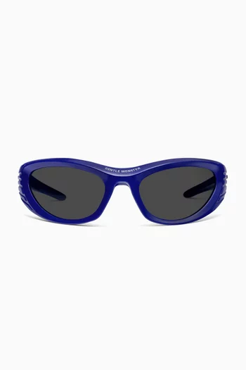 x Mugler Unisex Spiral Sunglasses in Thermoplastic