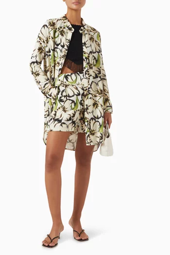 Sophie High-waisted Shorts in Viscose