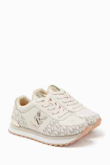 Buy Michael Kors Kids Neutral Billie Myers Sneakers For Girls Online Ounass UAE