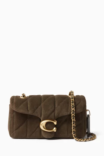 Tabby 20 Quilted Shoulder Bag in Suede