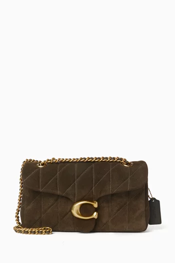 Tabby 26 Quilted Shoulder Bag in Suede