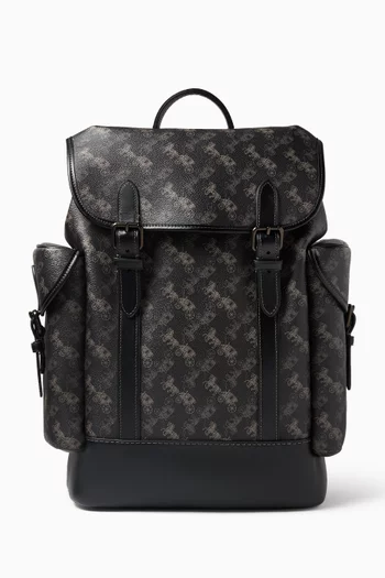 Hitch Horse & Carriage Print Backpack in Signature Canvas