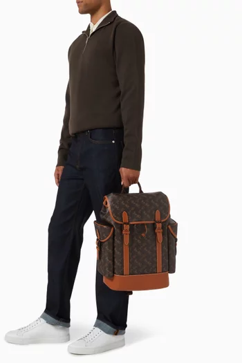 Hitch Horse & Carriage Print Backpack in Signature Canvas