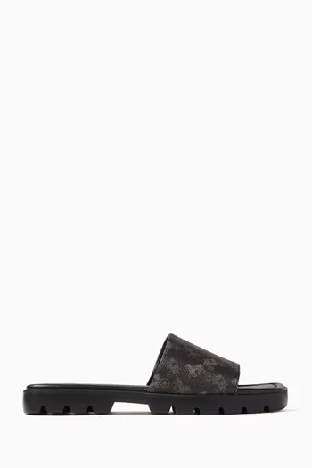 Florence Horse & Carriage-print Flats in Canvas