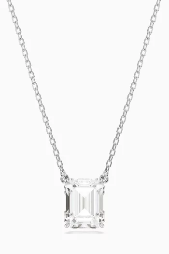 Stilla Pendant Necklace in Rhodium-plated Metal