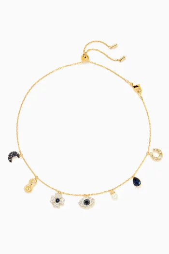 Symbolica Multi-charm Choker in Gold-tone Metal