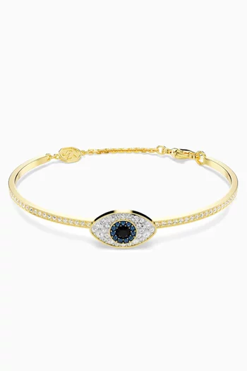 Symbolica Evil-eye Bangle in Plated Metal