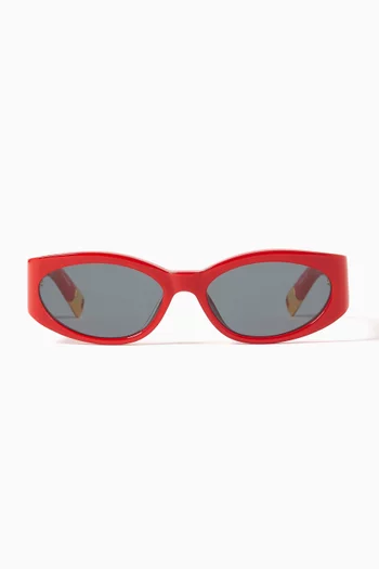 Les Lunettes Ovalo Sunglasses in Acetate