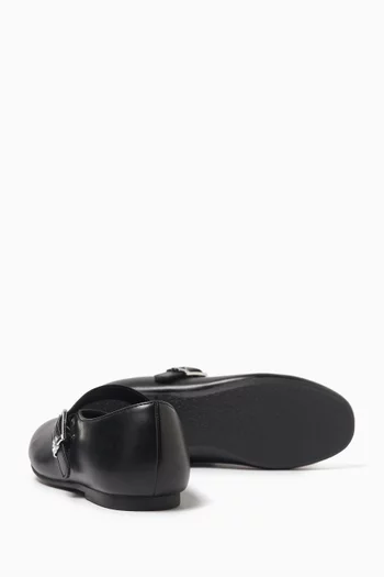 Emily Ballerina Flats in Leather