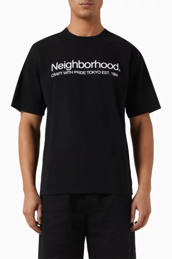 Text Logo T-shirt in Cotton