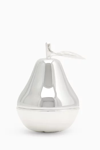 Bonbonniere Pear Trinket Box in Silver-plated