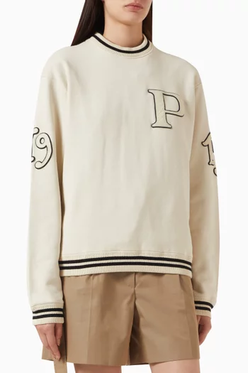 Oversized Sweatshirt in Cotton Fleece