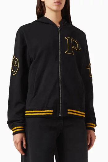 Oversized Logo Hoodie in Cotton