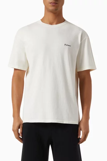 Dyed Logo-print T-shirt in Cotton-jersey