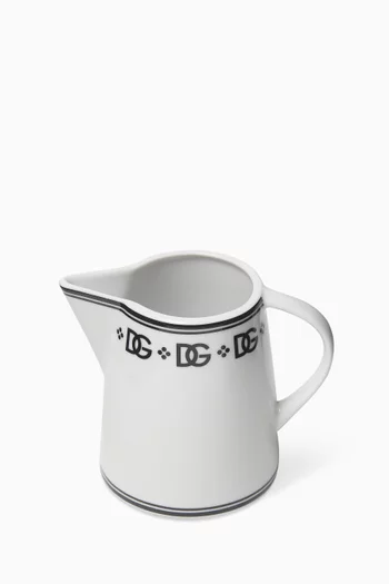 DG Logo Creamer in Porcelain