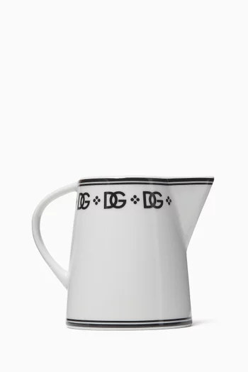 DG Logo Creamer in Porcelain