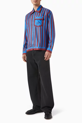 Breeze Striped Zip Shirt