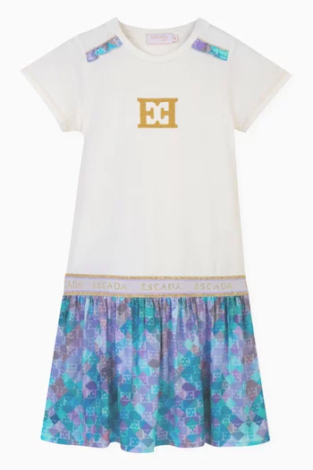 Logo T-shirt Dress in Cotton