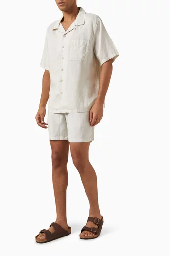 Air Convertible Vacation Shirt in Linen-blend