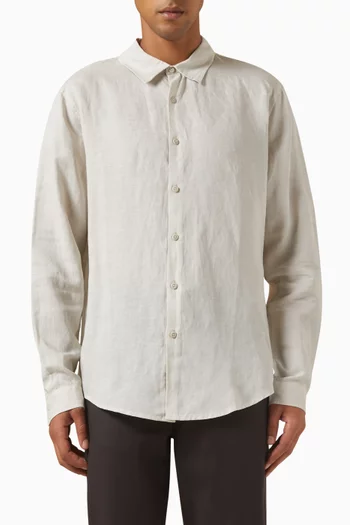 Air Shirt in Linen-blend