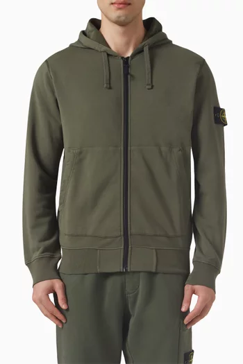 Stone island grey hooded sweatshirt top