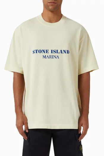 Stone island round neck t shirt 2025