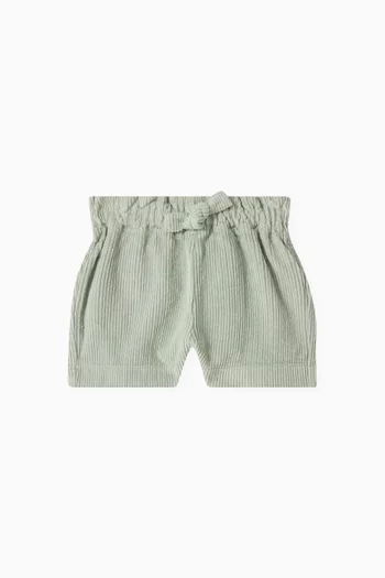 Ribbed Velvet Shorts in Cotton-blend