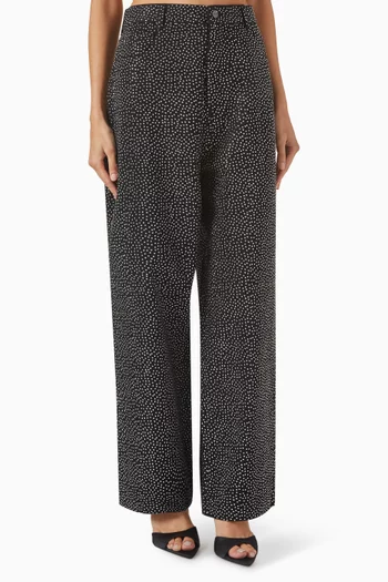 Glam Studs Low-waisted Jeans in Denim