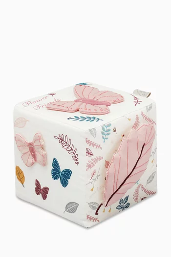 Activity Cube Toy in Organic Cotton