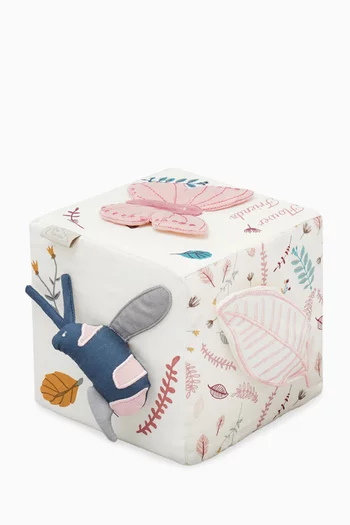Activity Cube Toy in Organic Cotton