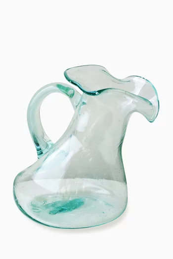 Medium Thaw Jug in Recycled Glass