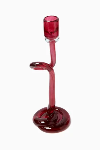 Candle Stick Holder in Recycled Glass