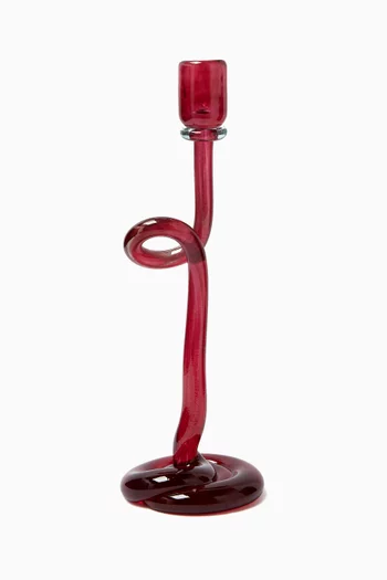 Candle Stick Holder in Recycled Glass