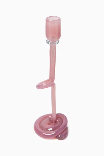 Candle Stick Holder in Recycled Glass