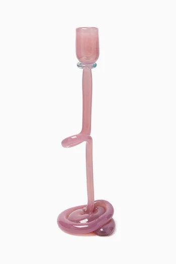 Candle Stick Holder in Recycled Glass
