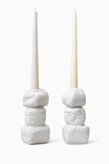 'Stuffed' Candle Holders, Set of 2