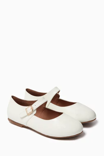 Juni Ballerinas in Leather