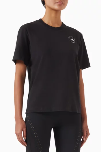 Buy adidas Black x Stella McCartney T shirt in Jersey For Women Online Ounass UAE