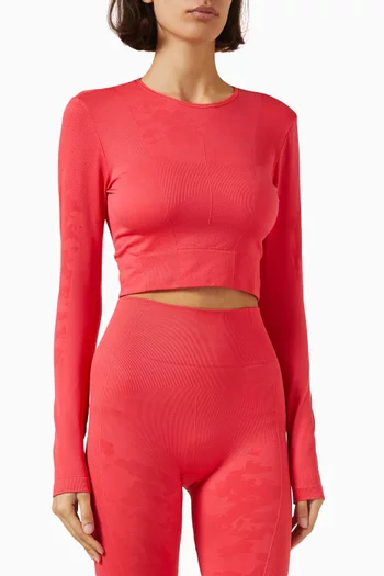 x Stella McCartney Long-sleeve Yoga Top in Recycled Nylon