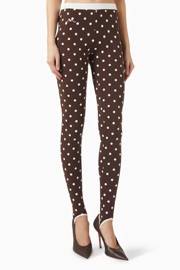 High-waisted Leggings in Jersey