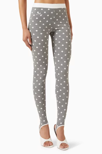 لغينغز بخصر مرتفع جيرسيه