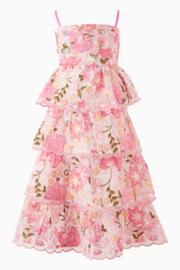 Glam Embroidered Maxi Dress