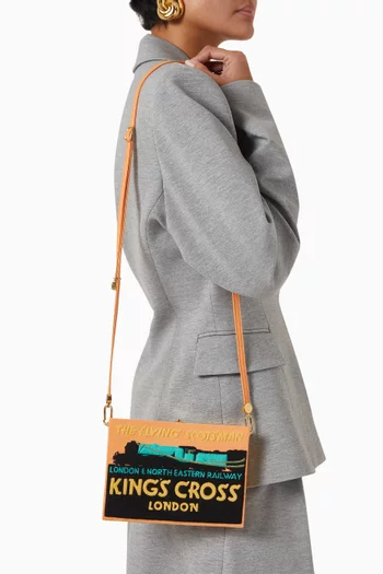 The Flying Scotsman King's Cross Book Clutch in Silk & Felt