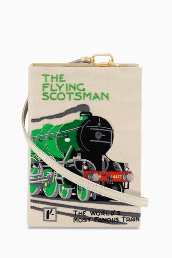 The Flying Scotsman Book Clutch in Silk & Felt