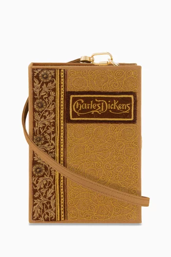 Charles Dickens Book Clutch in Silk & Felt