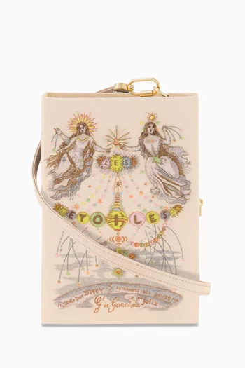 Les Etoiles Book Clutch in Silk & Felt