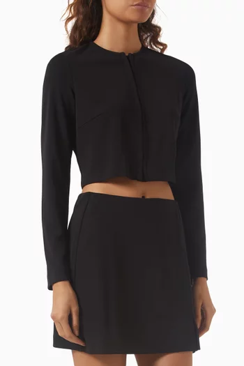 Cropped Top in Crepe