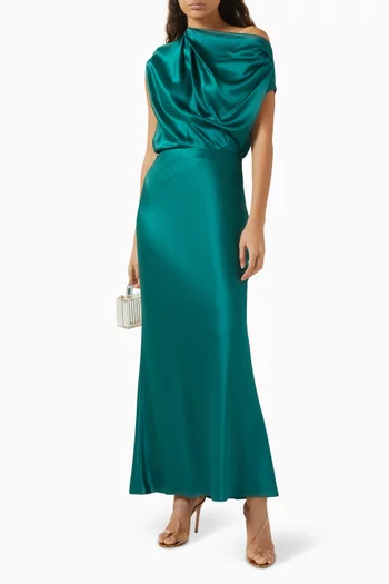 Draped One-shoulder Top